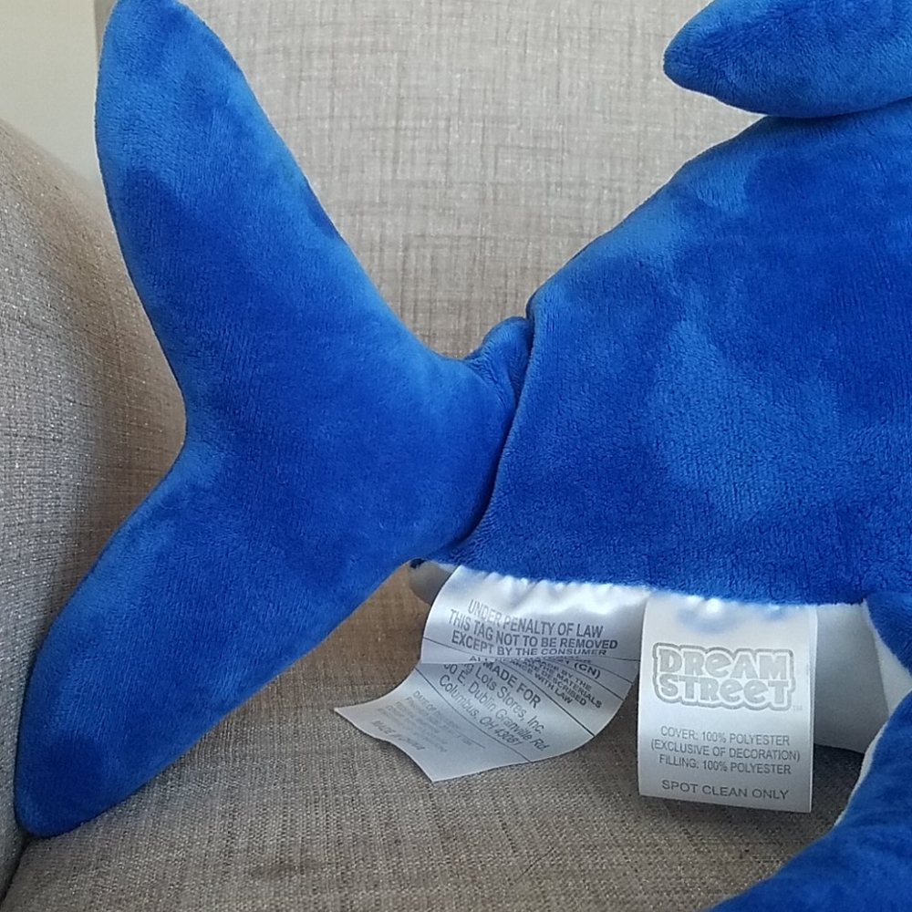 Blue Shark Plush 20" - Picture 5 of 7